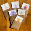 Orchid Notecards, featuring six different orchids