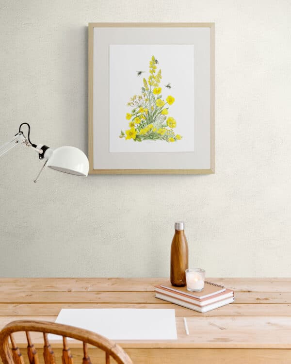 California Wildflowers in Yellow in situ